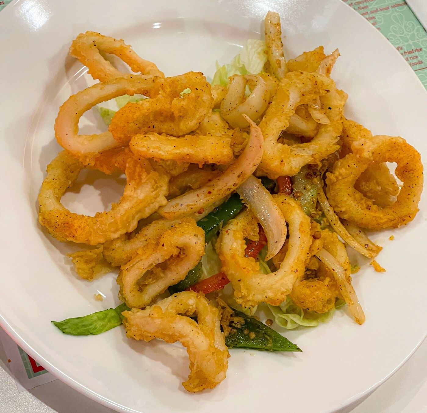 Calmars frits au sel et poivre