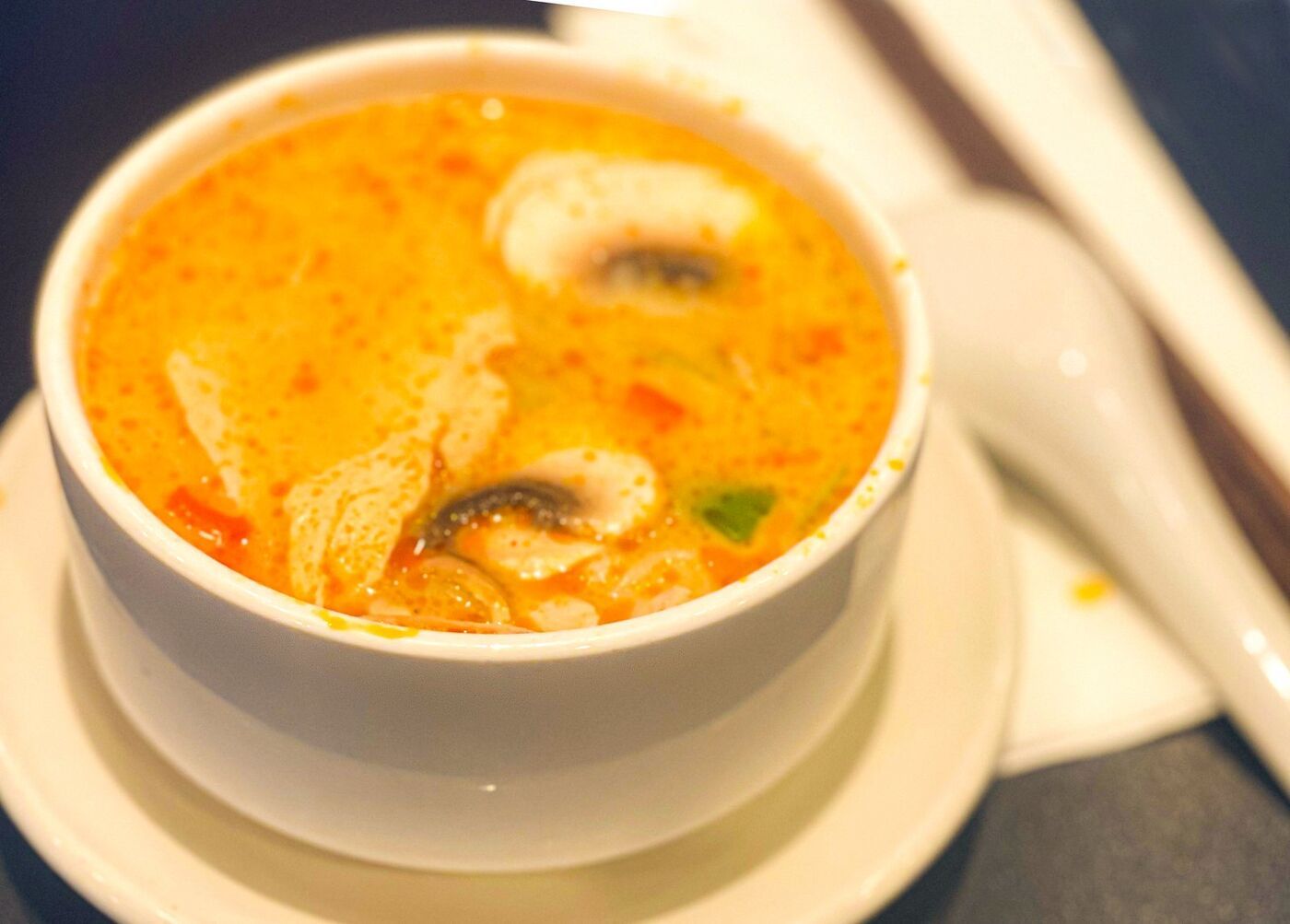 Soupe Tom Yum au poulet